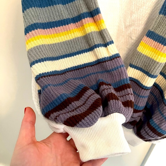 Free People Rainbow Dreams Balloon Sleeve Top We The Free - Picture 2 of 6